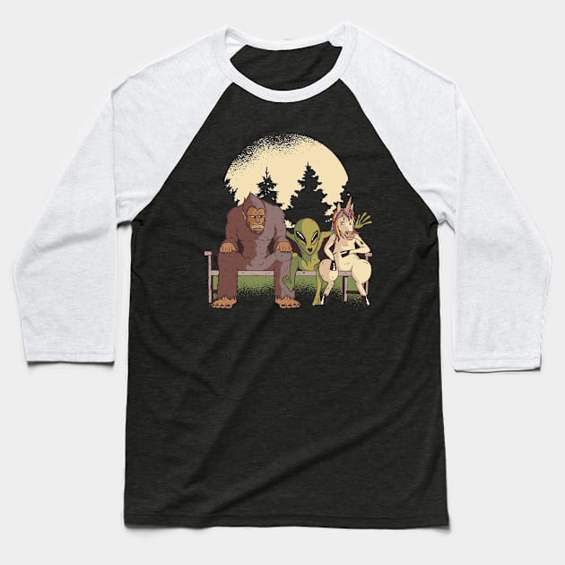 Mythical Urban Legends Baseball T-Shirt by BamBam